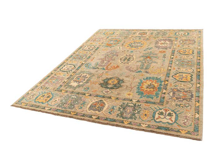 8' x 9' 10 Hand Knotted Oushak Rug