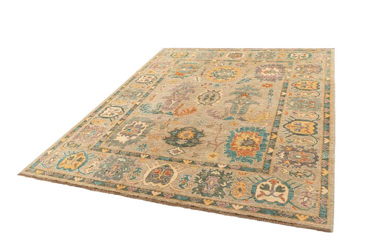 Detail image of 8' x 9' 10 Hand Knotted Oushak Rug