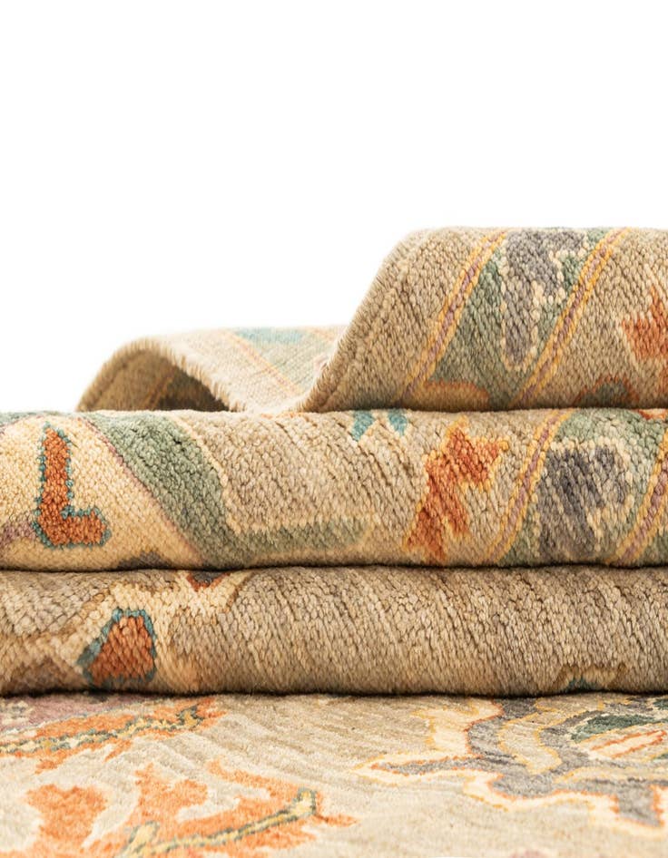 Detail image of 8' x 9' 10  Hand Knotted Oushak Rug