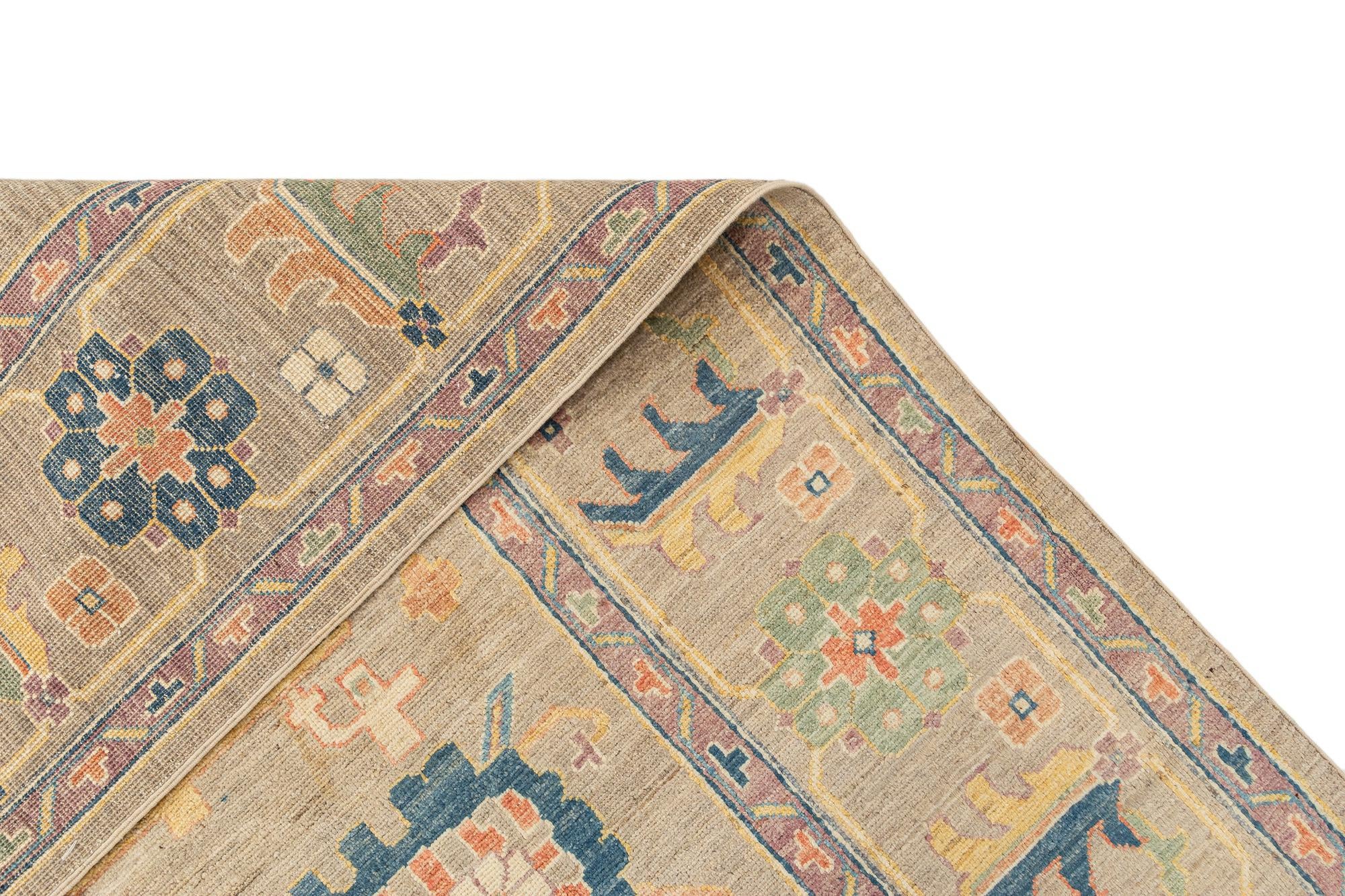 8' 2 x 9' 11 Hand Knotted Oushak Rug