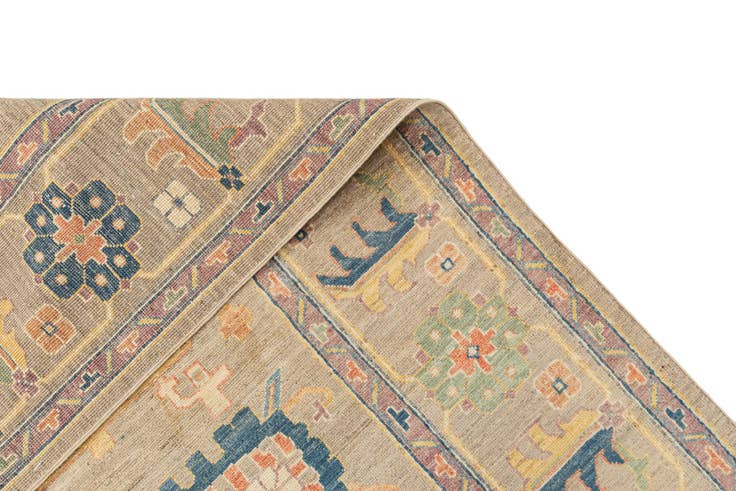 Detail image of 8' 2 x 9' 11 Hand Knotted Oushak Rug