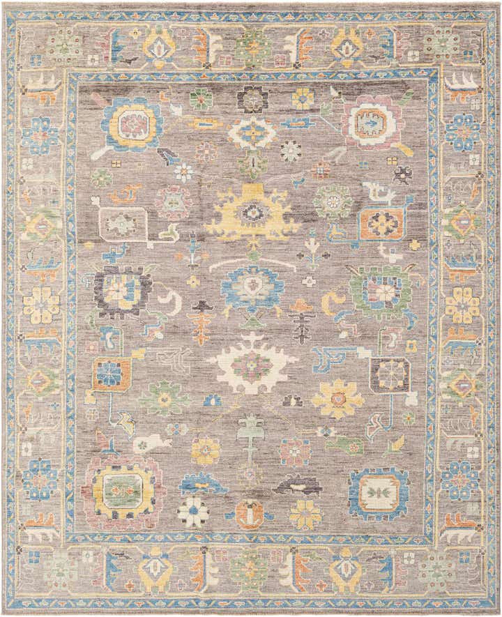 8' x 9' 7 Hand Knotted Oushak Rug