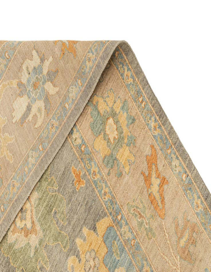 Detail image of 8' 1 x 10' Hand Knotted Oushak Rug