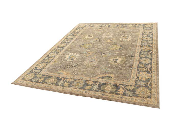 8' 1 x 10' Hand Knotted Oushak Rug