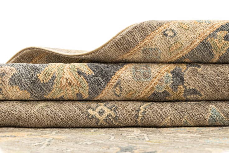 Detail image of 8' 1 x 10' Hand Knotted Oushak Rug