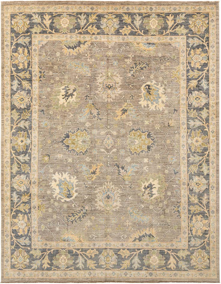 Detail image of 8' 1 x 10' Hand Knotted Oushak Rug