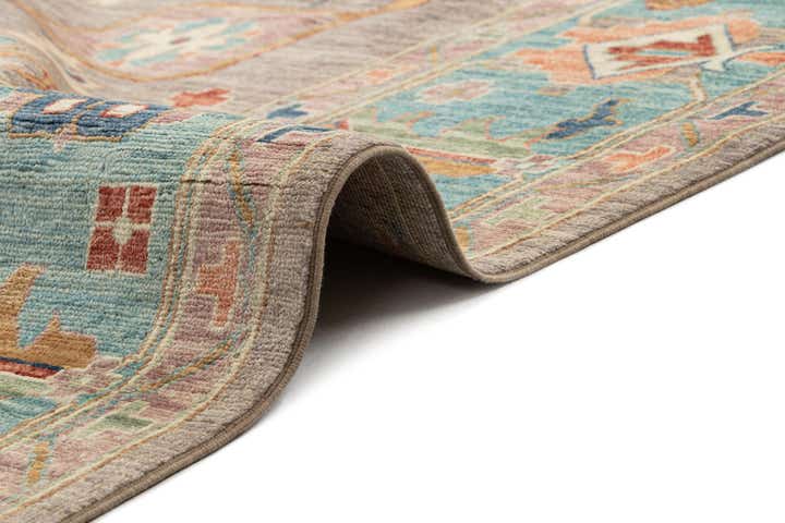 9' 1 x 11' 5 Hand Knotted Oushak Rug