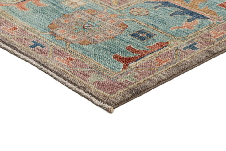 Detail image of 9' 1 x 11' 5 Hand Knotted Oushak Rug