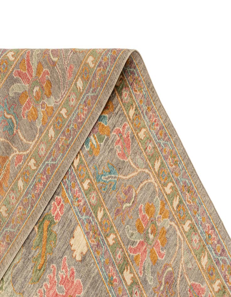 Detail image of 9' 1 x 11' 9  Hand Knotted Oushak Rug