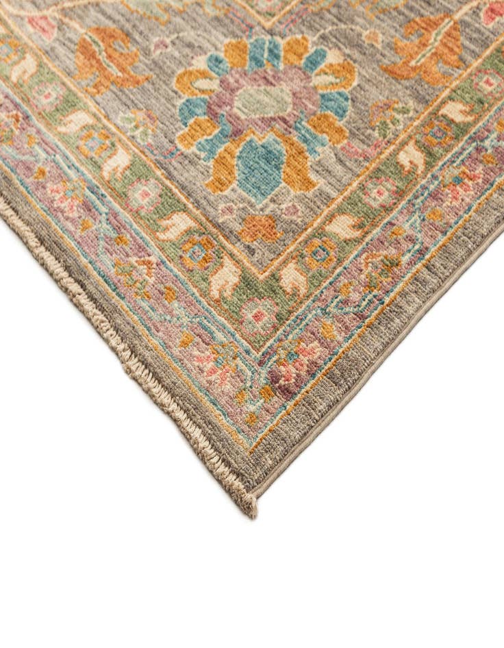 Detail image of 9' 1 x 11' 9  Hand Knotted Oushak Rug