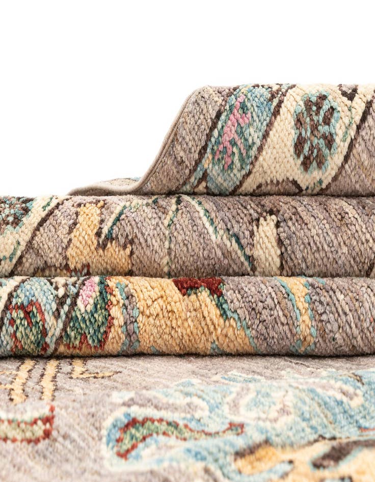 Detail image of 10' 2 x 13' 8  Hand Knotted Oushak Rug