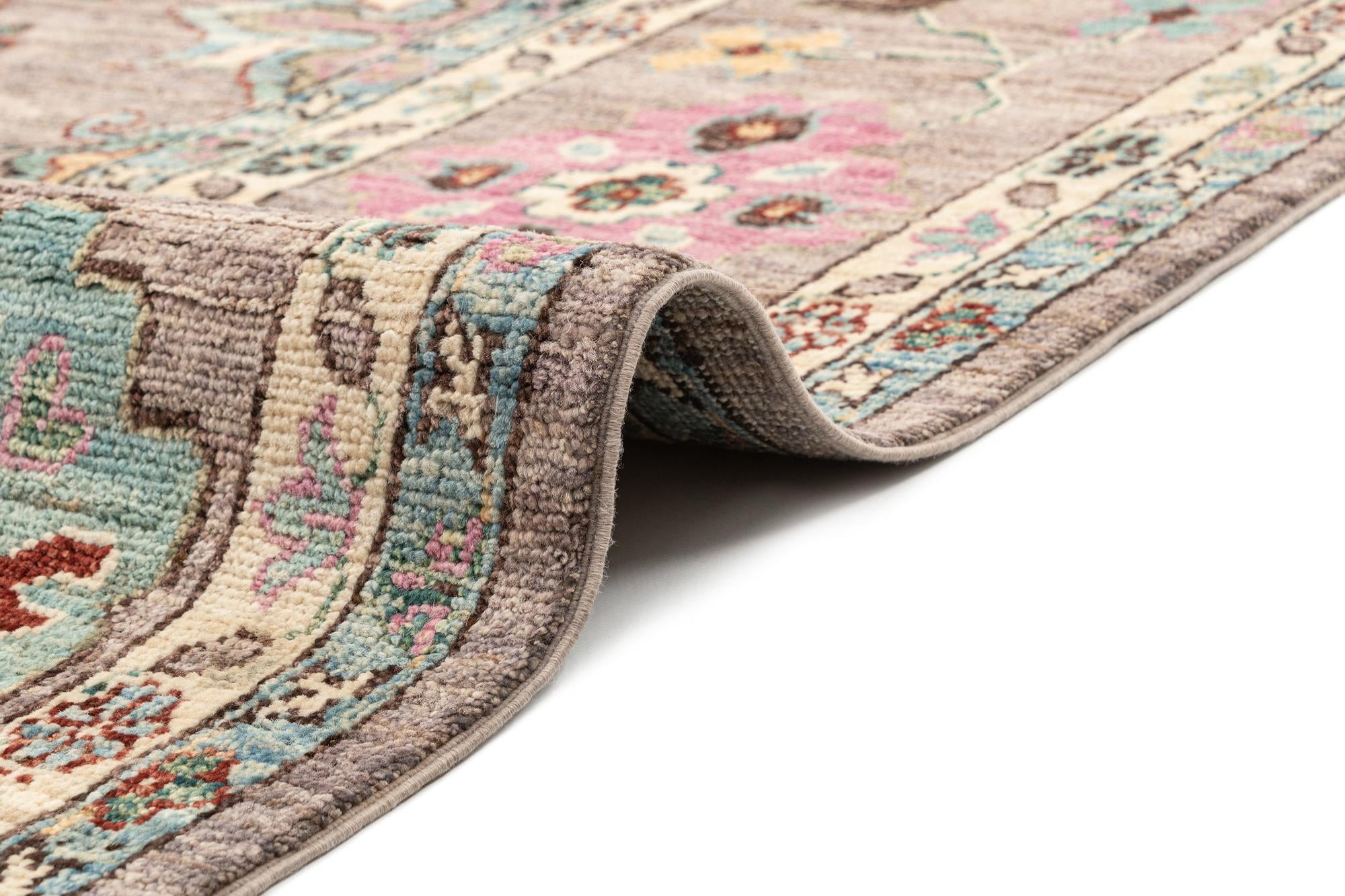 10' 2 x 13' 8 Hand Knotted Oushak Rug