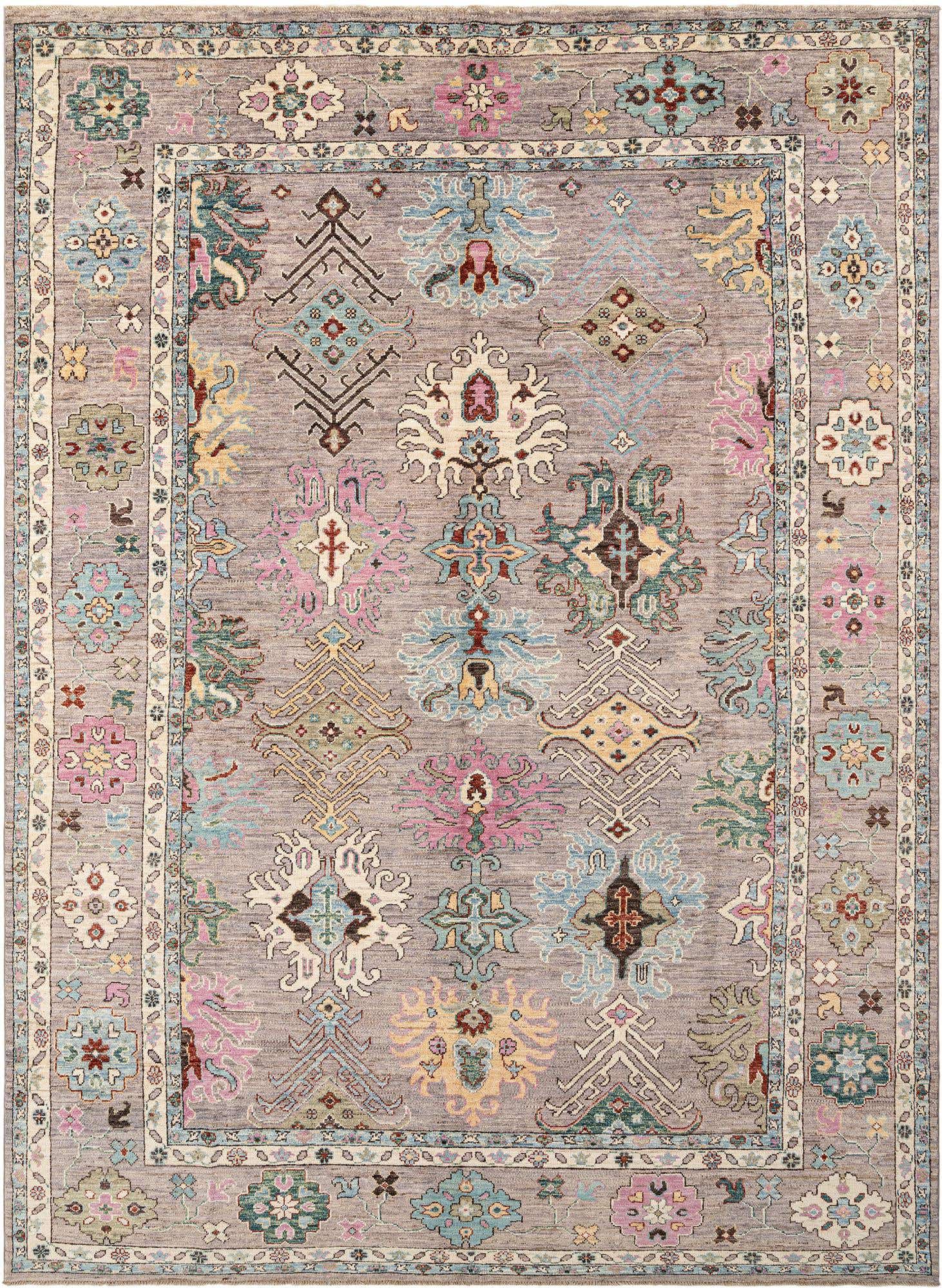 10' 2 x 13' 8 Hand Knotted Oushak Rug