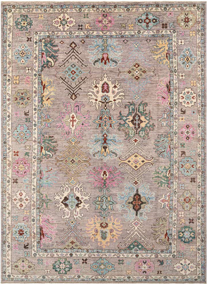 10' 2 x 13' 8 Hand Knotted Oushak Rug