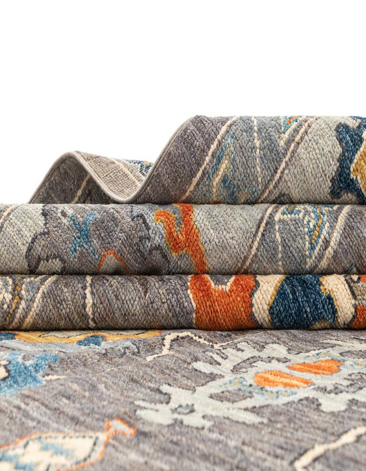 Detail image of 9' 5 x 11' 10  Hand Knotted Oushak Rug