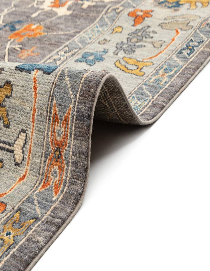 Detail image of 9' 5 x 11' 10  Hand Knotted Oushak Rug