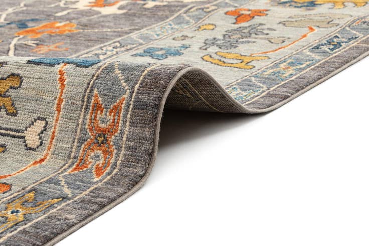 Detail image of 9' 5 x 11' 10 Hand Knotted Oushak Rug