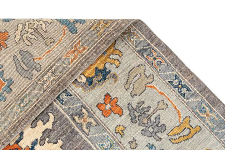 9' 5 x 11' 10 Hand Knotted Oushak Rug