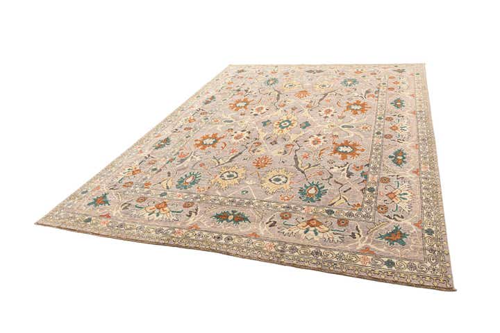 9' 1 x 12' Hand Knotted Oushak Rug