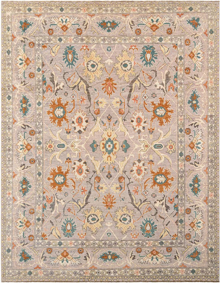 Detail image of 9' 1 x 12' Hand Knotted Oushak Rug