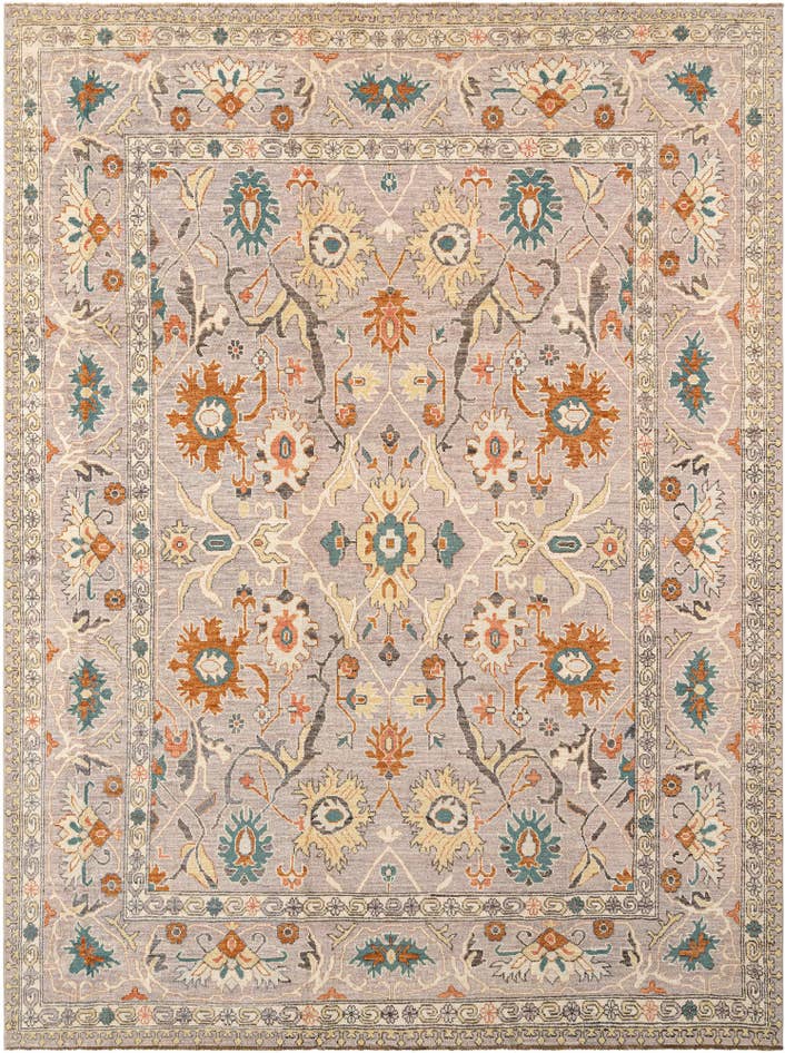 Detail image of 9' 1 x 12' Hand Knotted Oushak Rug