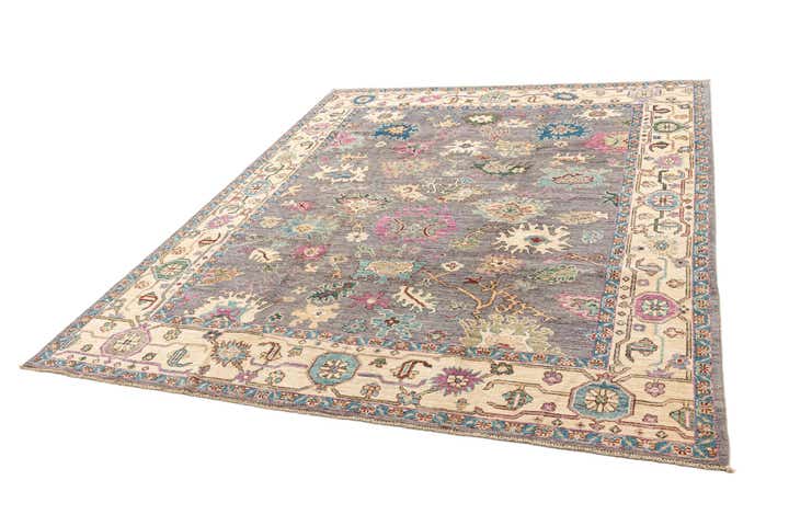 8' x 10' Hand Knotted Oushak Rug