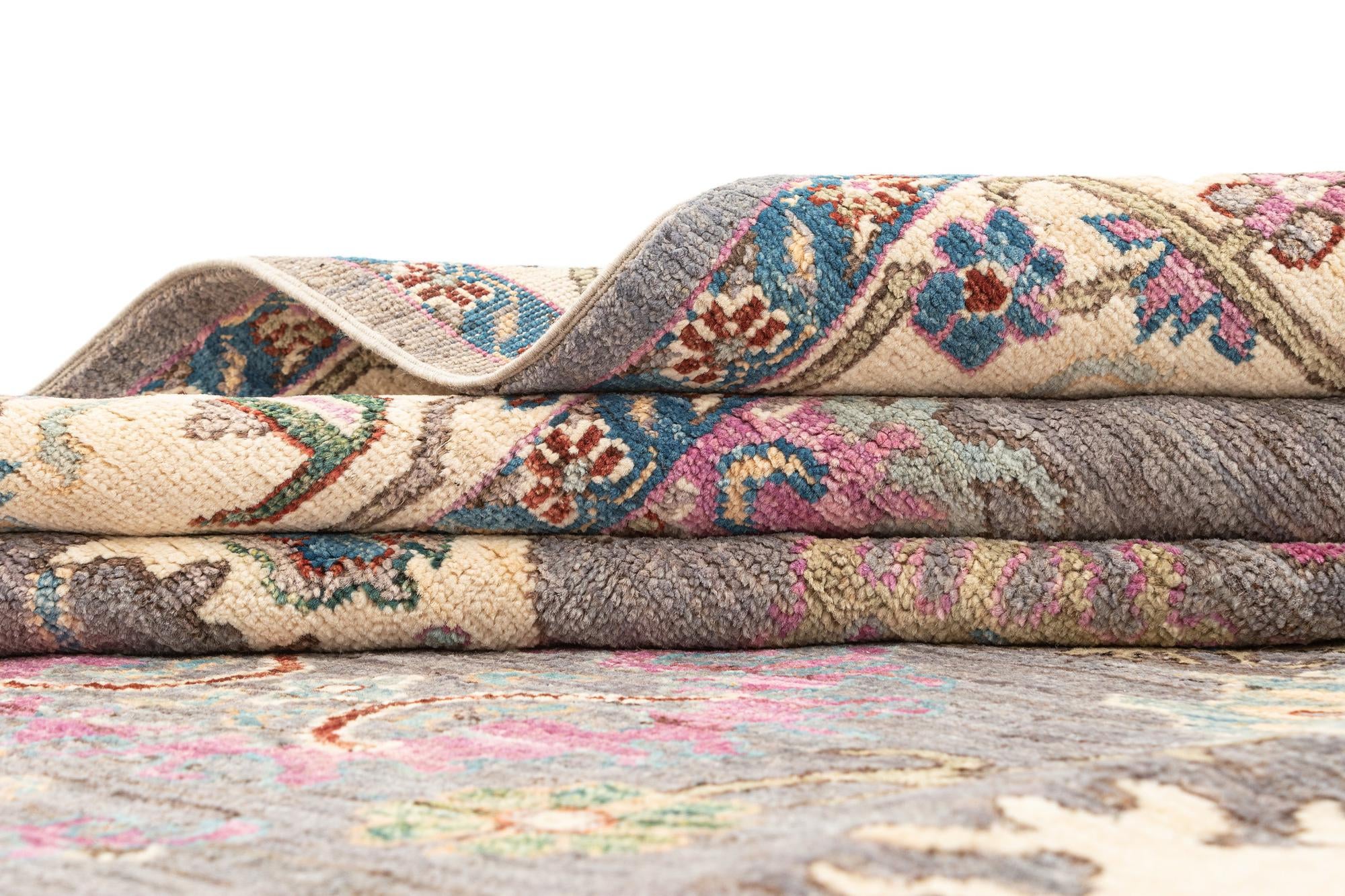8' x 10' Hand Knotted Oushak Rug