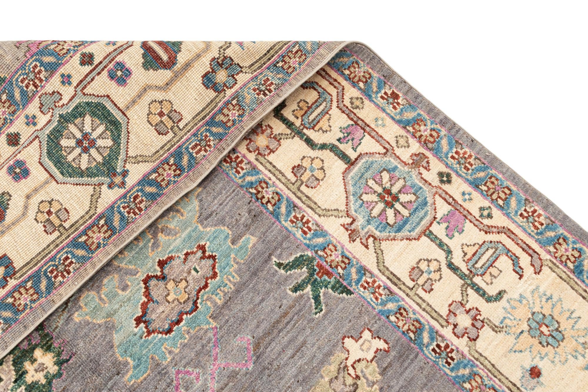 8' x 10' Hand Knotted Oushak Rug