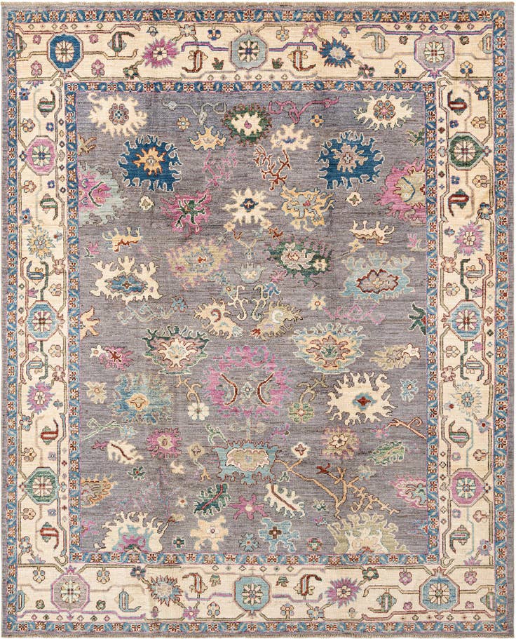 Detail image of 8' x 10' Hand Knotted Oushak Rug