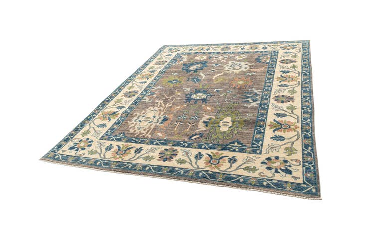 Detail image of 8' 2 x 9' 11 Hand Knotted Oushak Rug