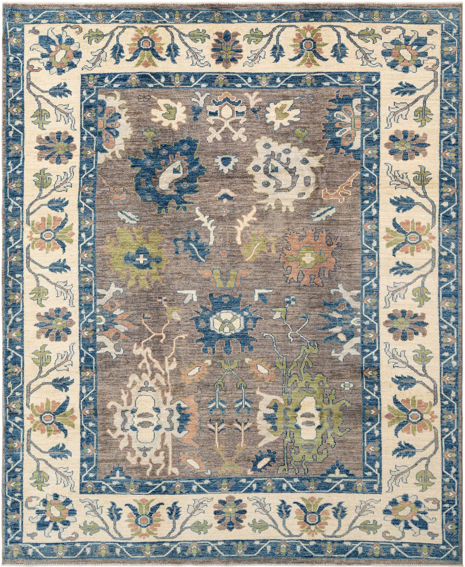 8' 2 x 9' 11 Hand Knotted Oushak Rug