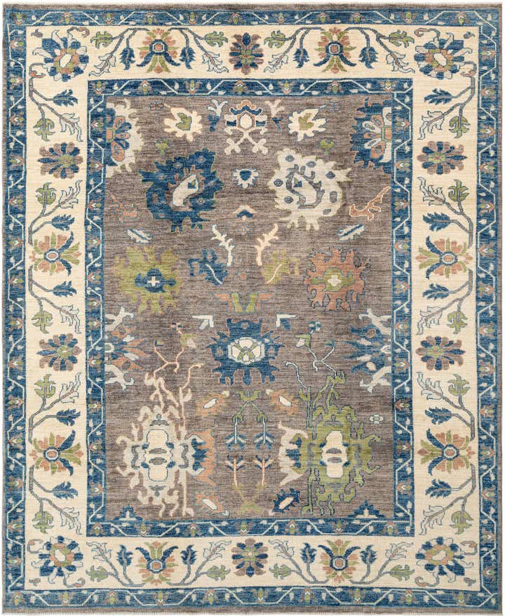 8' 2 x 9' 11 Hand Knotted Oushak Rug