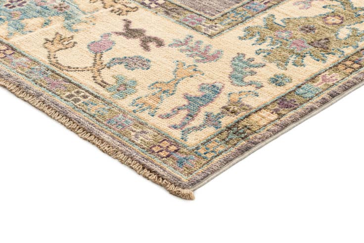 Detail image of 6' 2 x 9' Hand Knotted Oushak Rug