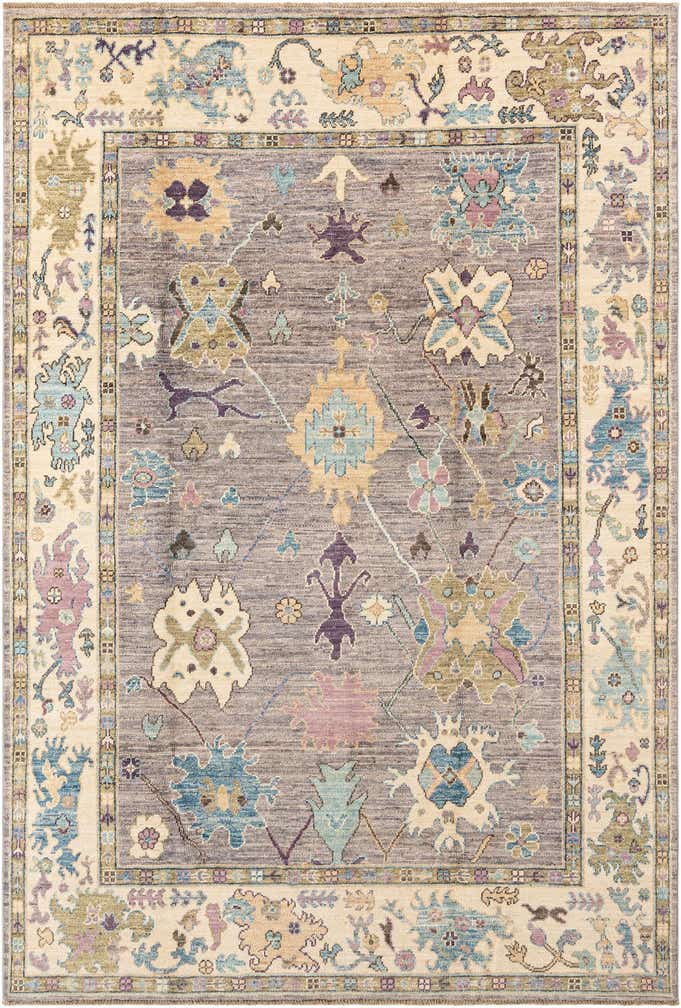 6' 2 x 9' Hand Knotted Oushak Rug