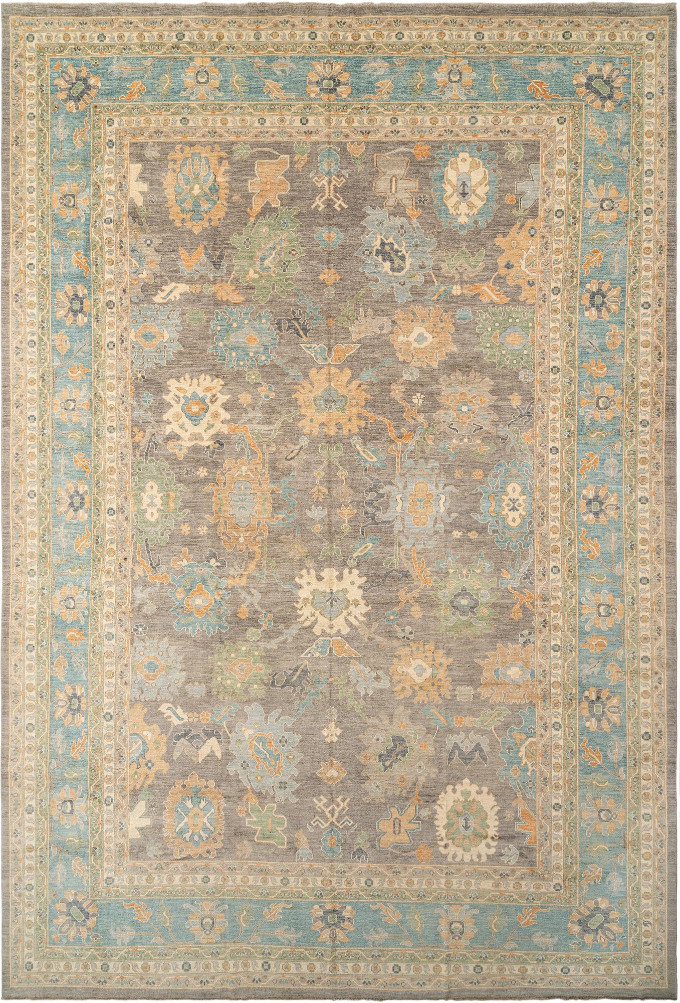 13' 3 x 19' 7 Hand Knotted Oushak Rug