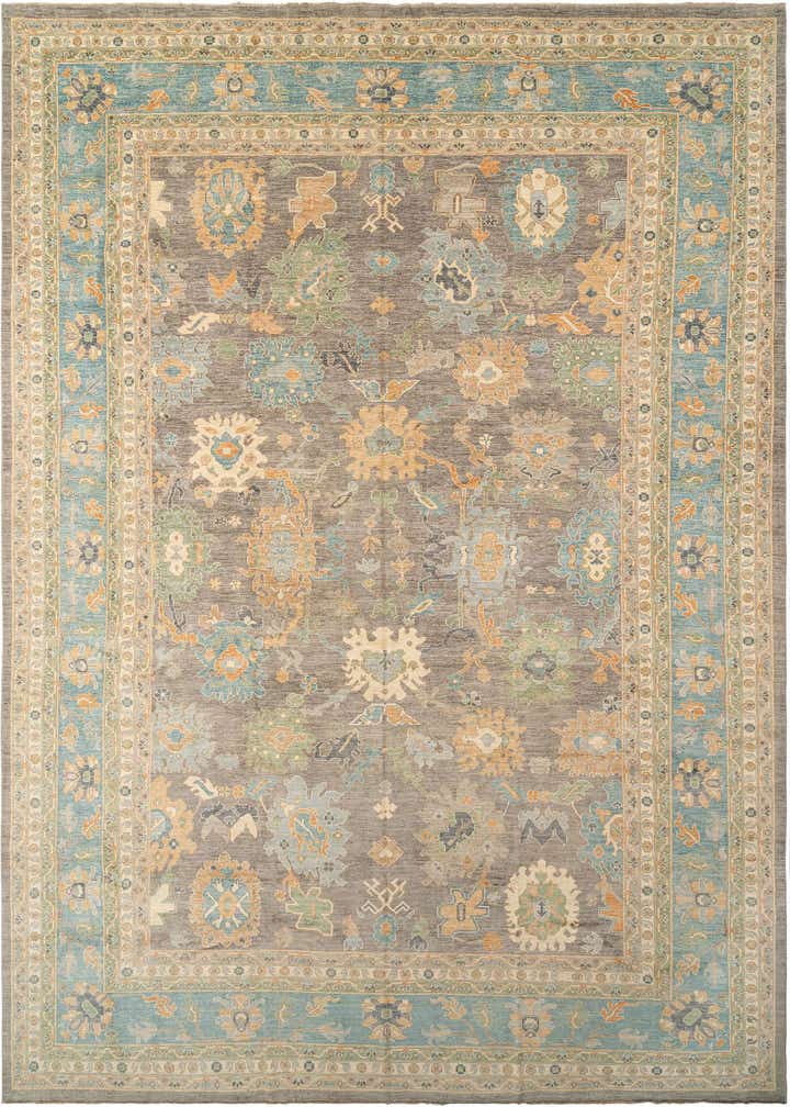 13' 3 x 19' 7 Hand Knotted Oushak Rug