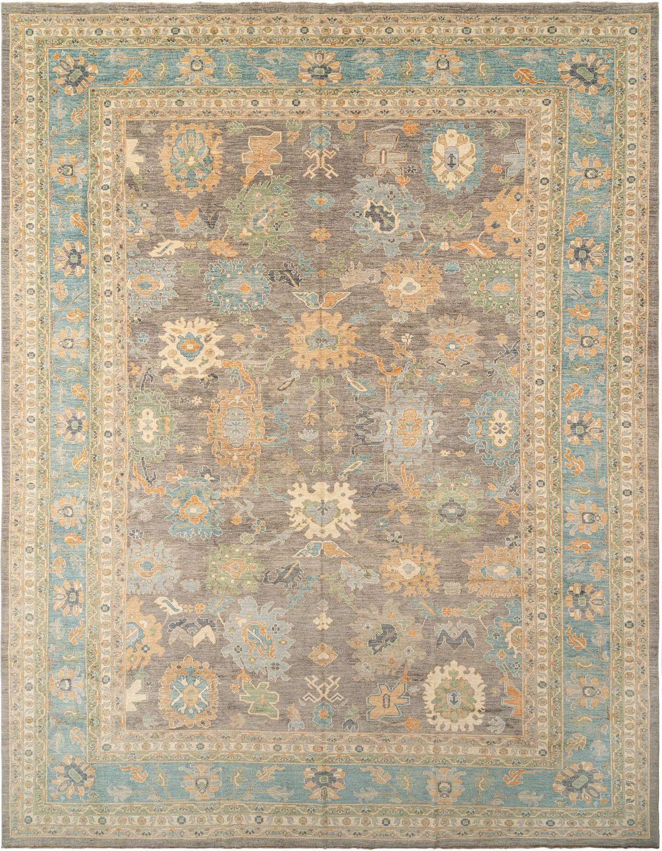 13' 3 x 19' 7 Hand Knotted Oushak Rug