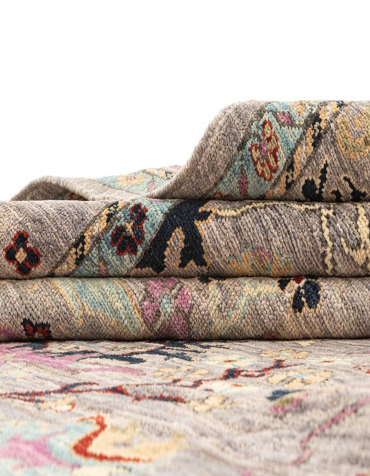 Detail image of 8' 2 x 10' Hand Knotted Oushak Rug