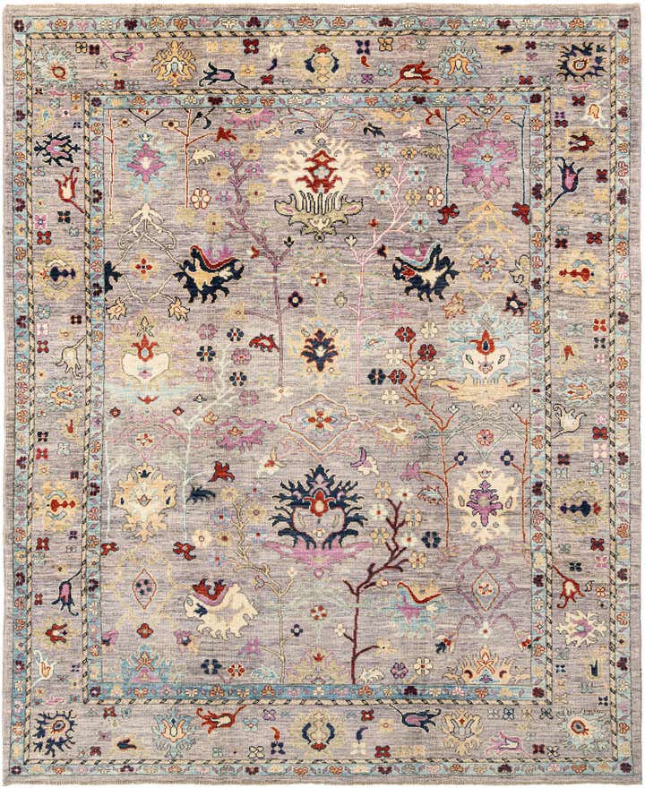 8' 2 x 10' Hand Knotted Oushak Rug
