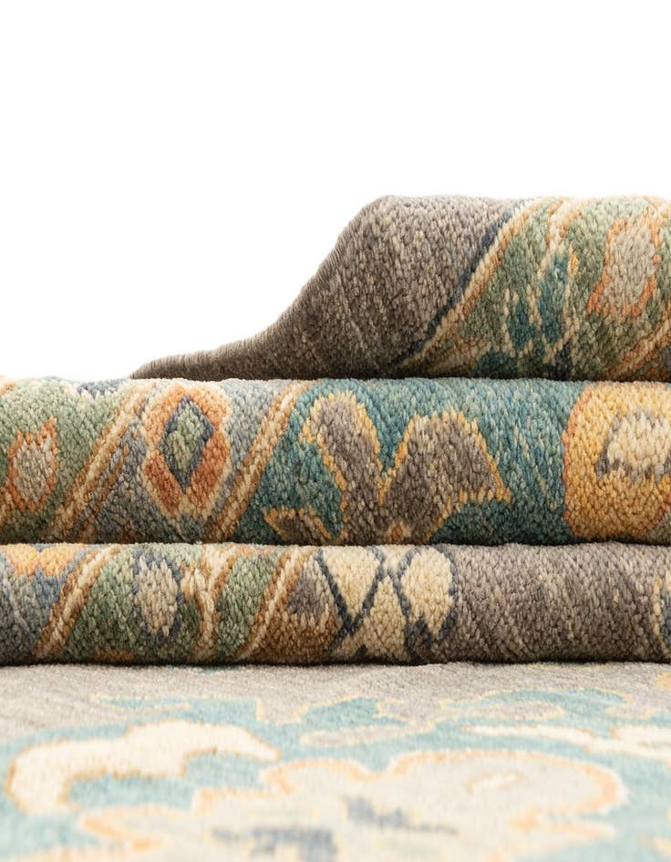 Detail image of 11' 8 x 14' 10  Hand Knotted Oushak Rug