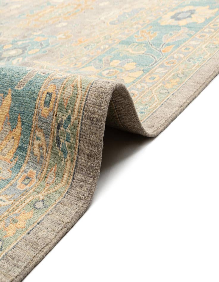 Detail image of 11' 8 x 14' 10  Hand Knotted Oushak Rug