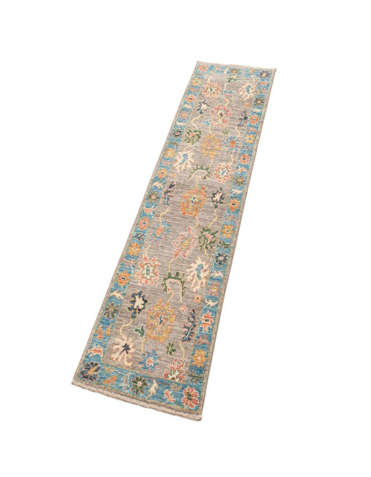 Detail image of 6' 11 x 19' 9  Hand Knotted Oushak Rug