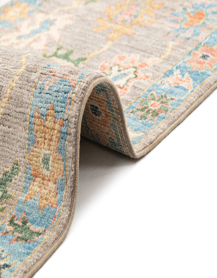 Detail image of 6' 11 x 19' 9  Hand Knotted Oushak Rug