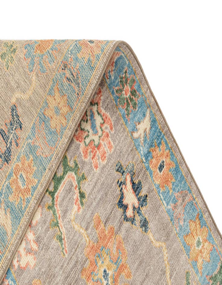 Detail image of 6' 11 x 19' 9  Hand Knotted Oushak Rug