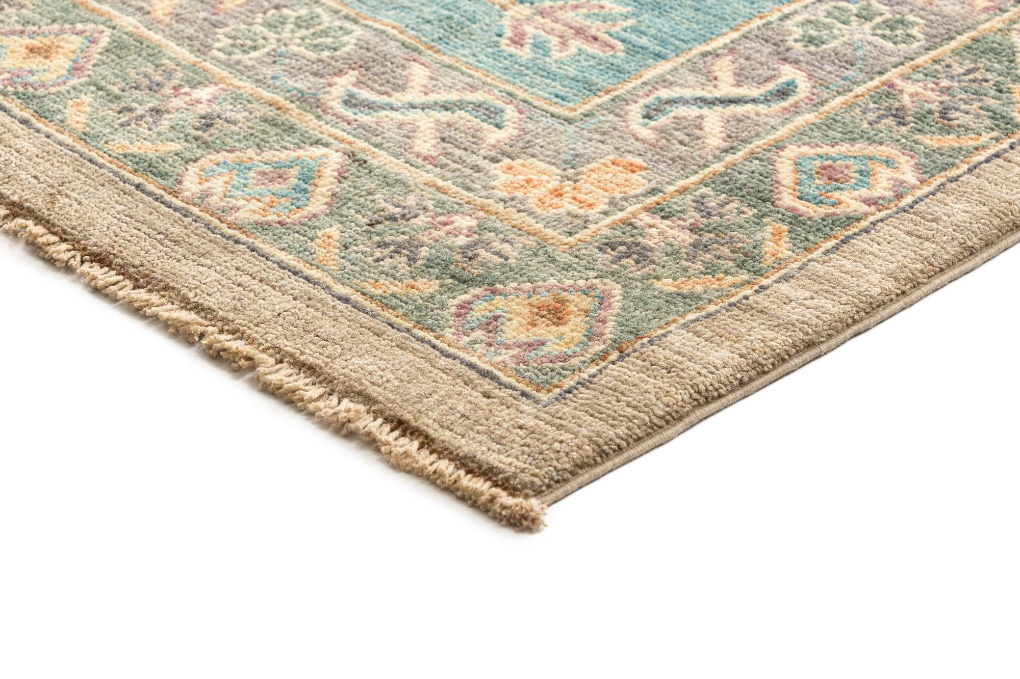 13' 1 x 19' 2 Hand Knotted Oushak Rug