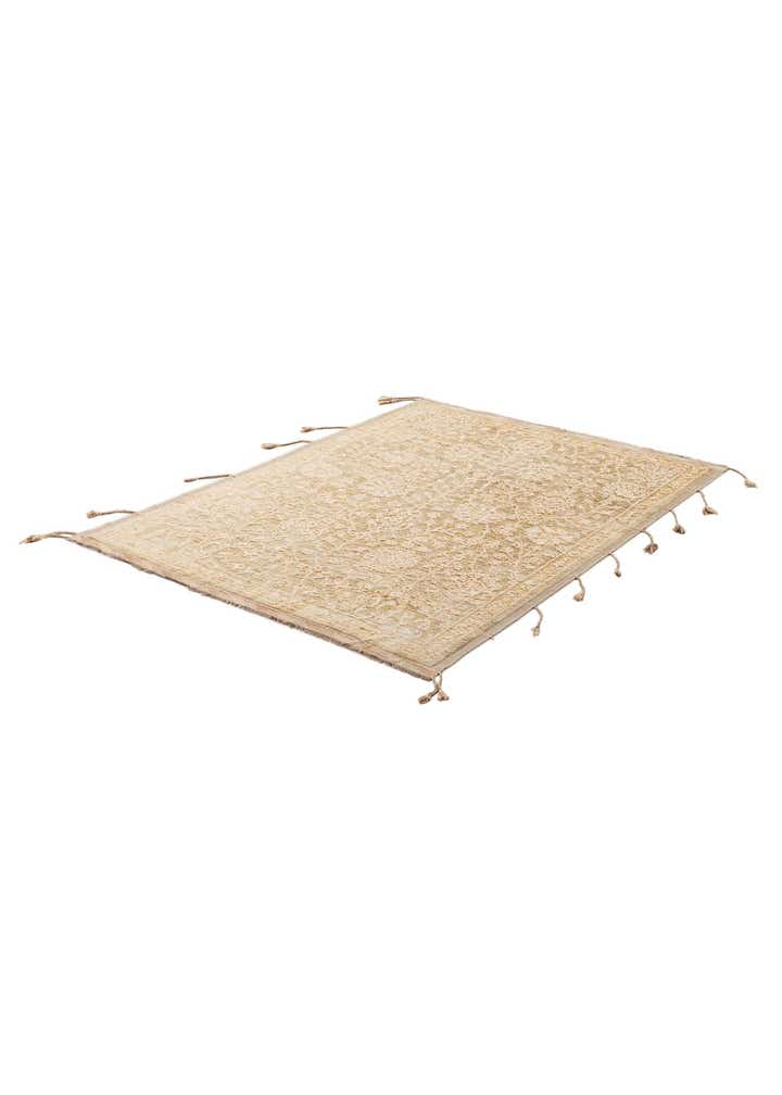 5' 11 x 7' 10 Hand Knotted Oushak Wool Rug