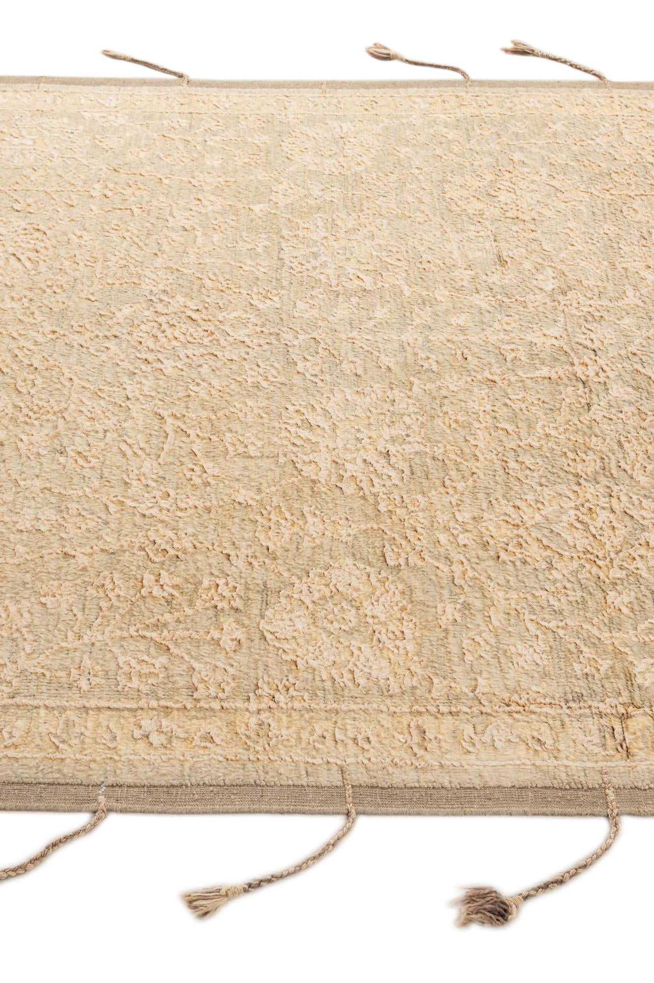 5' 11 x 7' 10 Hand Knotted Oushak Wool Rug