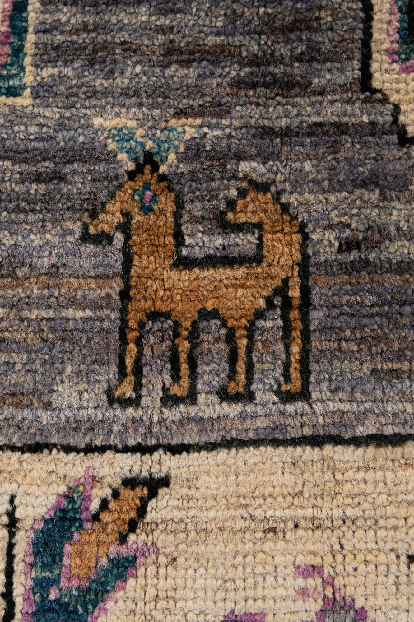 8' 1 x 9' 10 Hand Knotted Oushak Wool Rug