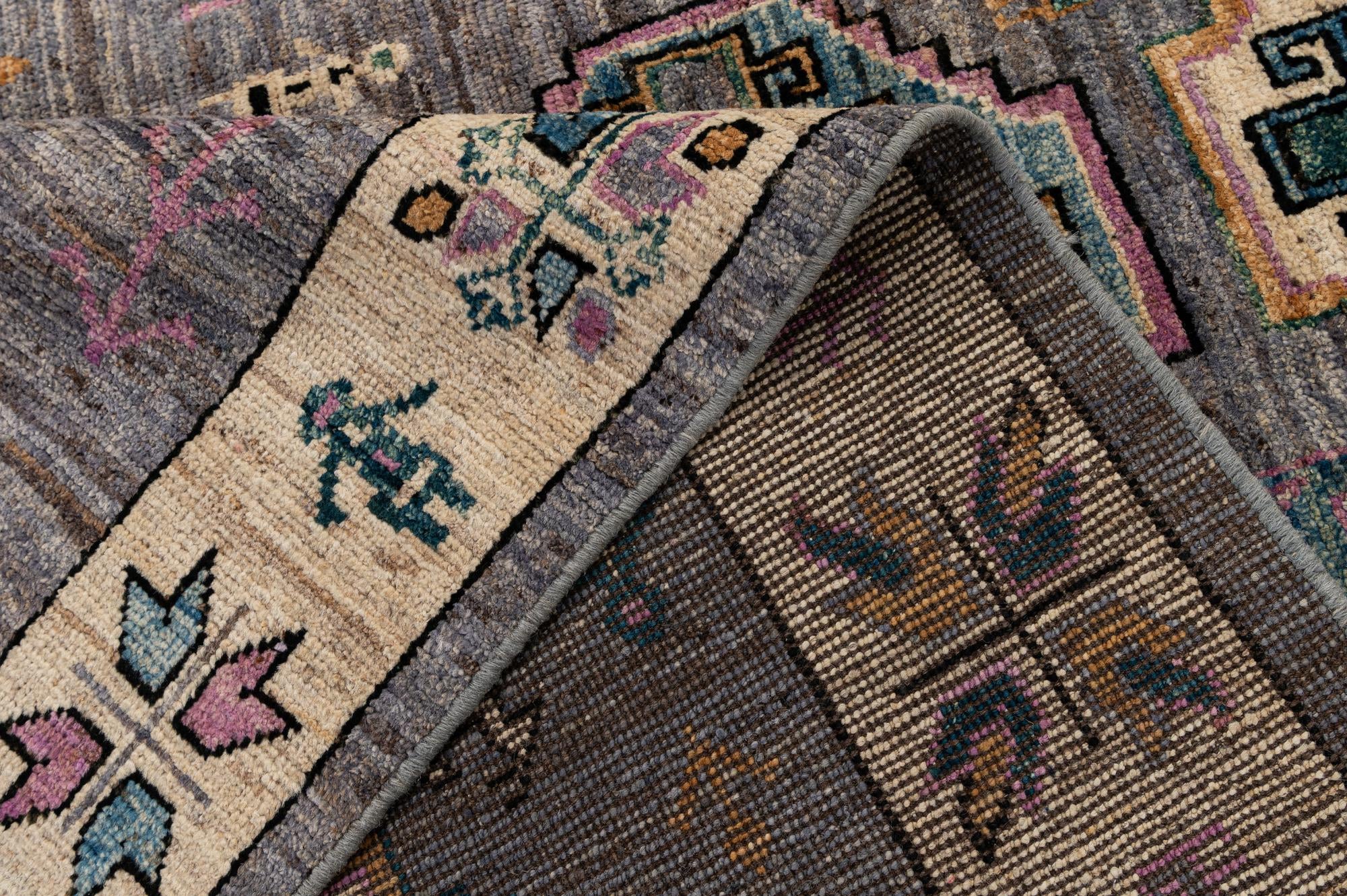 8' 1 x 9' 10 Hand Knotted Oushak Wool Rug