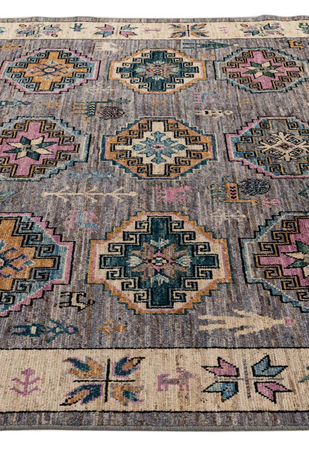 Detail image of 8' 1 x 9' 10 Hand Knotted Oushak Wool Rug